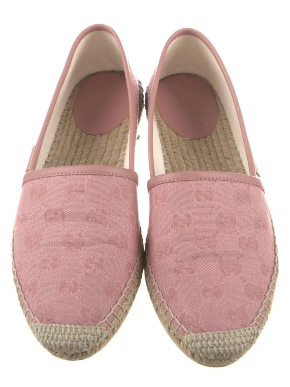 Gucci Pink GG Canvas Espadrille